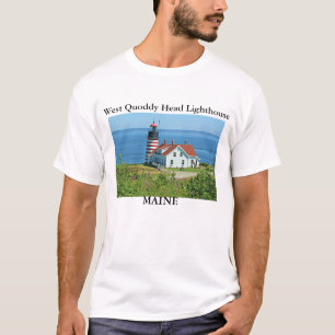 West Quoddy Head Vuurtoren, Maine T-shirt