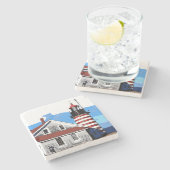 WEST QUODDY-HOOFD STENEN ONDERZETTER (Zijkant)