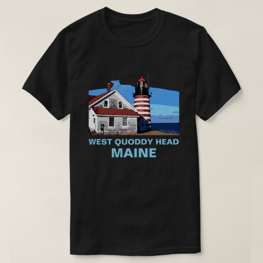 WEST QUODDY-HOOFD T-SHIRT (Design voorkant)