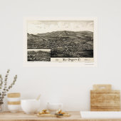 West Randolph, VT Panoramic Map - 1886 Poster (Keuken)