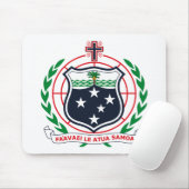 West-Samoa Wapenkat Mousepad Muismat (Met muis)