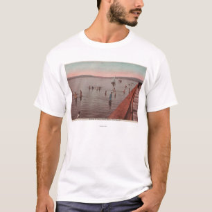 West Seattle, WA - Bathing at Coney Island Beach T-shirt
