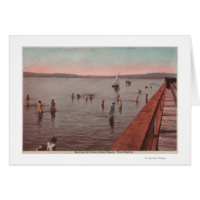 West Seattle, WA - Plage de Coney Island (Devant horizontal)