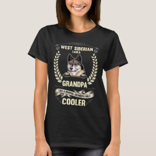 West-Siberische Laika Opa als een normale Opa T-shirt