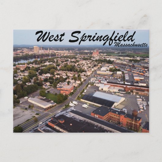 West Springifled Massachusetts Briefkaart (Voorkant)