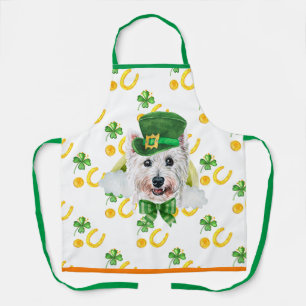 West Terrier Vakantie Decoratie St. Patrick's Day Schort