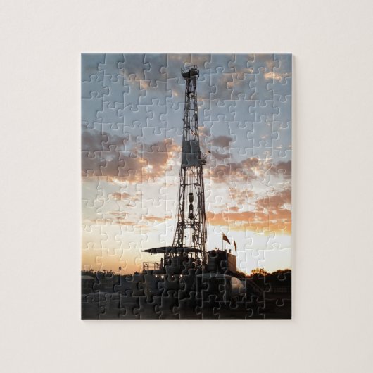 West Texas Drilling Rig Legpuzzel (Verticaal)