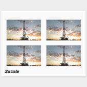 West Texas Drilling Rig Rechthoekige Sticker (Vel)