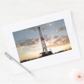 West Texas Drilling Rig Rechthoekige Sticker (Envelop)