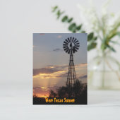 West Texas Sunset Briefkaart (Staand voorkant)
