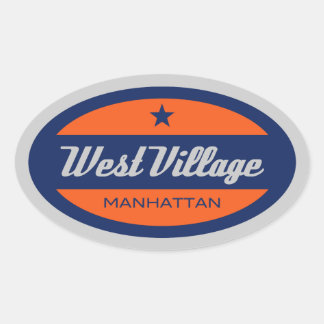 West Village Ovale Sticker