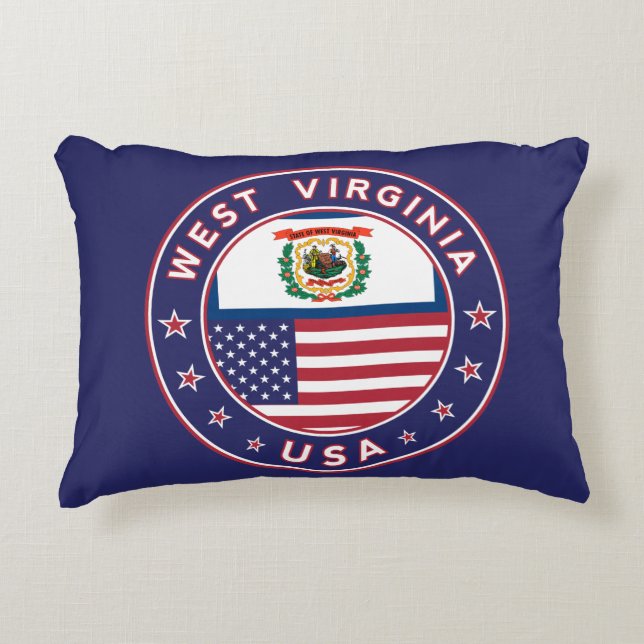West Virginia Accent Kussen (Voorkant)