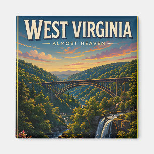 West Virginia Berg Rivieren Schitterend Avontuur Magneet