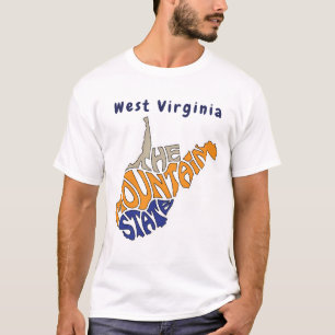 West Virginia bijnaam Woordkunst T-shirt