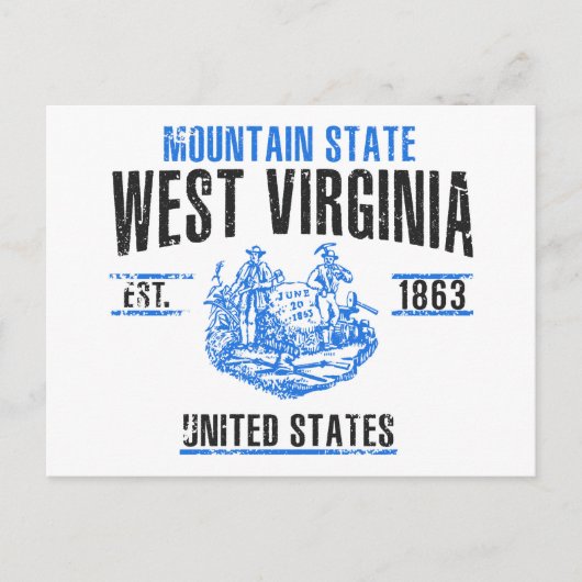 West Virginia Briefkaart (Voorkant)