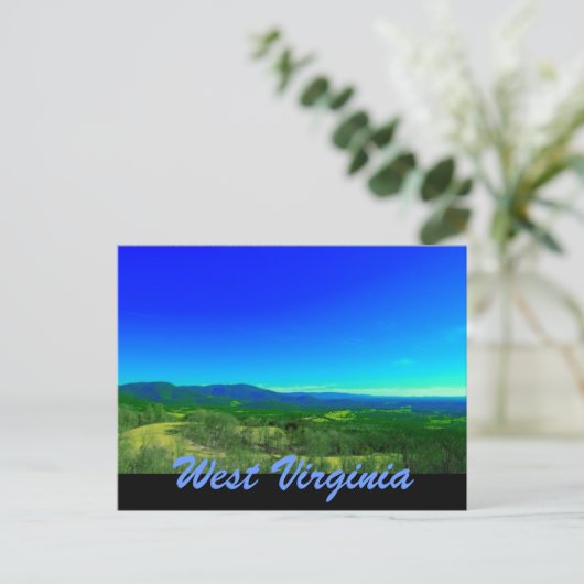 west virginia briefkaart (Staand voorkant)