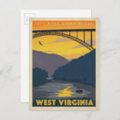 West Virginia Briefkaart (Voorkant / Achterkant)