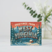 WEST VIRGINIA BRIEFKAART (Staand voorkant)