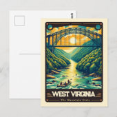West Virginia |  Briefkaart van patriottische gees (Voorkant / Achterkant)