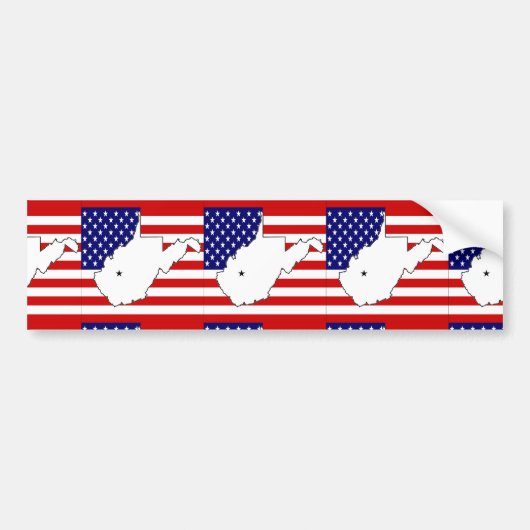 West Virginia Bumpersticker (Voorkant)