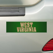 West Virginia Bumpersticker (Op auto)