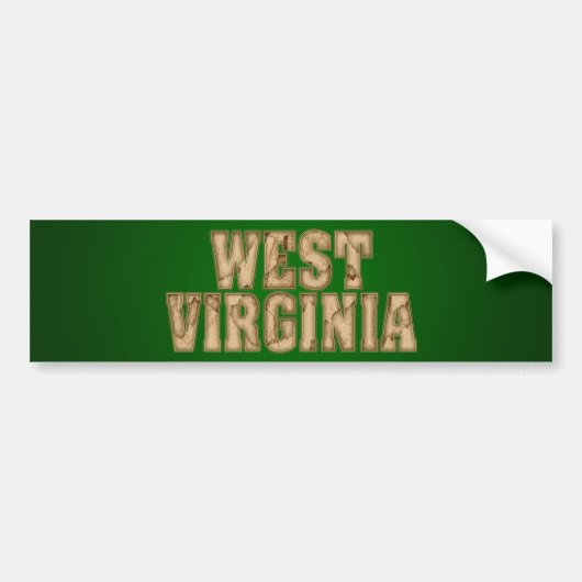 West Virginia Bumpersticker (Voorkant)