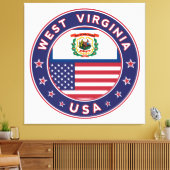 West Virginia Canvas Afdruk (Insitu (Woonkamer))