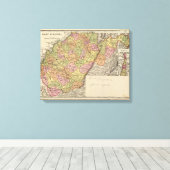 West Virginia Canvas Afdruk (Insitu (Houten vloer))
