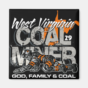 WEST VIRGINIA COAL MINER MAGNEET