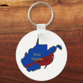 West Virginia en Kardinaal Sleutelhanger (Voorkant)