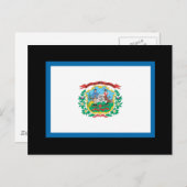 WEST VIRGINIA FLAG BRIEFKAART (Voorkant / Achterkant)