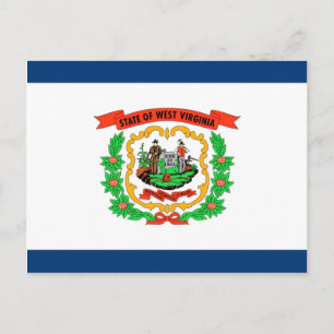 West Virginia Flag Briefkaart