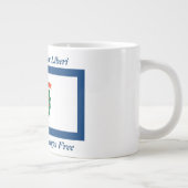 West Virginia Flag en Motto 20 oz Mok (Rechts)