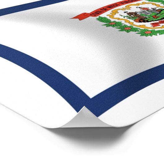 West Virginia Flag Poster Print (Hoek)