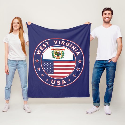 West Virginia Fleece Deken (In situ)