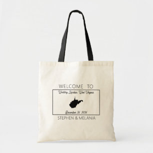 West Virginia gasten welkom bruiloft Tote Bag