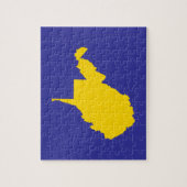 West Virginia goud en blauw Legpuzzel (Verticaal)