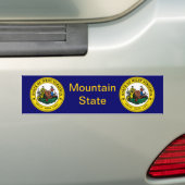 West Virginia Great Seal Bumpersticker (Op auto)