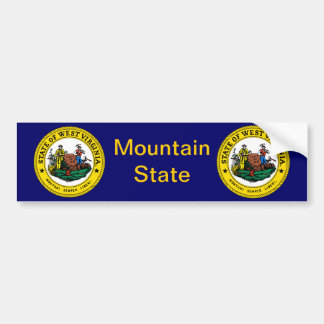 West Virginia Great Seal Bumpersticker