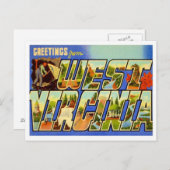 West Virginia Greetings uit de VS Briefkaart (Voorkant / Achterkant)