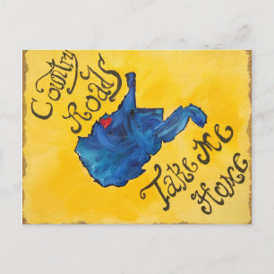 West Virginia heeft mijn hart Briefkaart