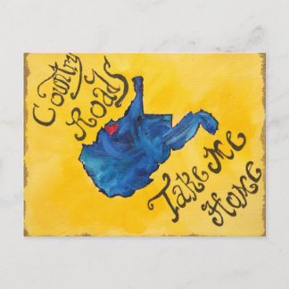 West Virginia heeft mijn hart Briefkaart