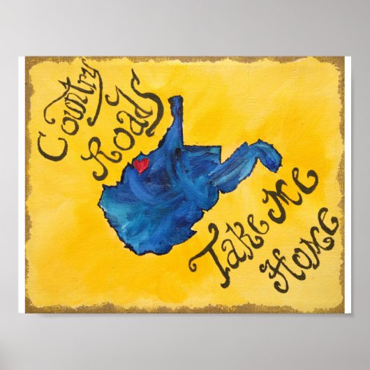 West Virginia heeft mijn hart Poster (Voorkant)