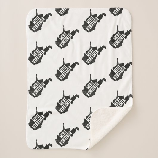 West Virginia Home Distress Map Sherpa Deken (Voorkant)