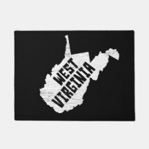 West Virginia Home White Map