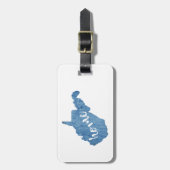 West Virginia Huis Houtstructuur Bagagelabel (Voorkant verticaal)