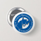 West Virginia Humanists Button (Voorkant /achterkant)