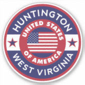 West Virginia HUNTINGTON Sticker (Voorkant)