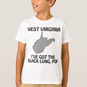 West Virginia - Ik heb de zwarte long, Pop T-shirt