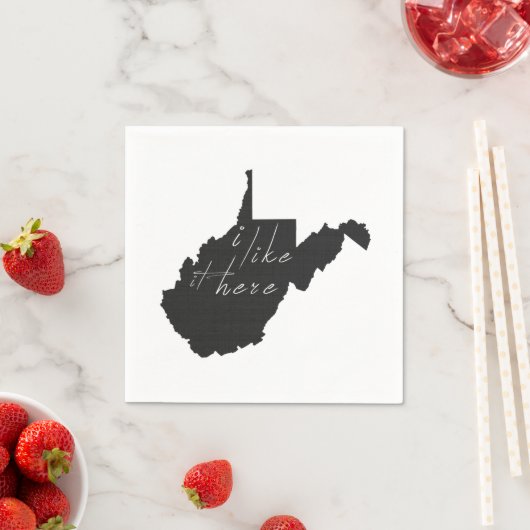 West Virginia, ik vind het hier een goed silhouet Servetten (Insitu)